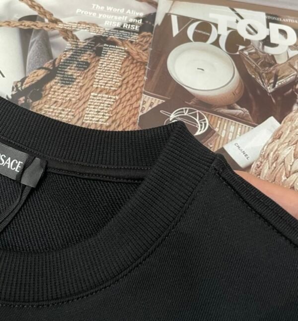 VRSC Tonal Medusa Crewneck Cotton Jumper – Black