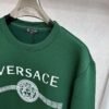 VRSC White Medusa Print Greek Key Pattern Crewneck Jumper – Green