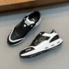 DXR CD Leather Trainers – Black & White