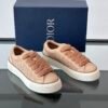 5 DXR CD Spin Suede & Oblique Canvas Trainers – Beige