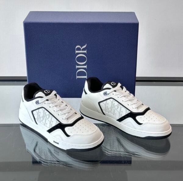 5 DXR CD Oblique Uptown Low-Top Sneaker – White & Black