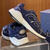 5 DXR CD Navy Blue Suede & Technical Mesh Trainers