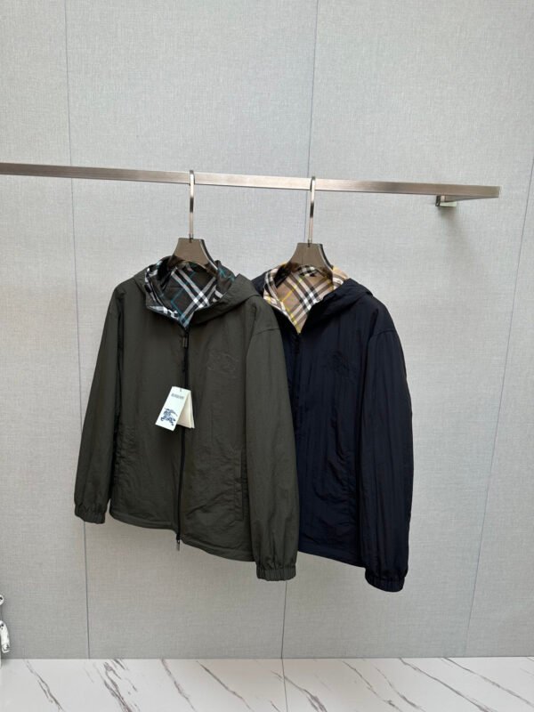 BRBY Hooded Check Jacket