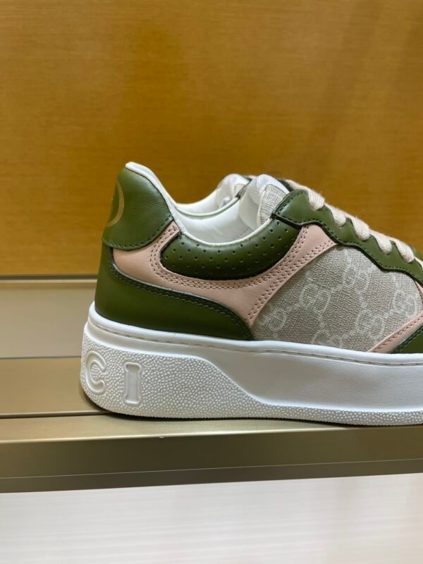 GCCI Low-Top Monogram Trainers - Olive Green
