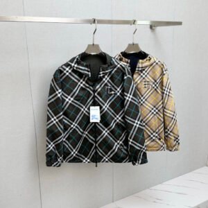 BRBY Hooded Check Jacket