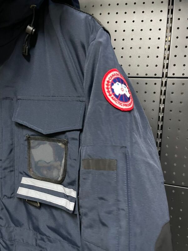 CG Utility Parka Coat with Fur-Trim Hood - Navy Blue