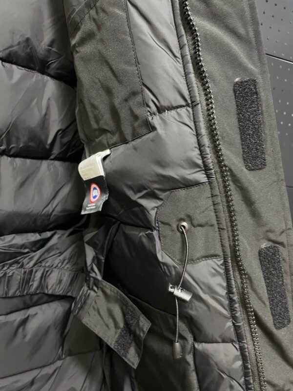 CG Utility Parka Coat with Fur-Trim Hood - Black