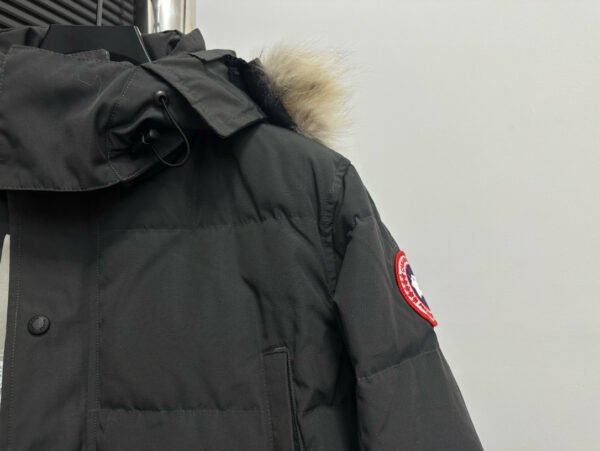 CG Hooded Puffer Jacket with Faux Fur Trim - Charcoal Grey