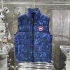 CG Quilted Puffer Jacket with Abstract Print - Navy Blue