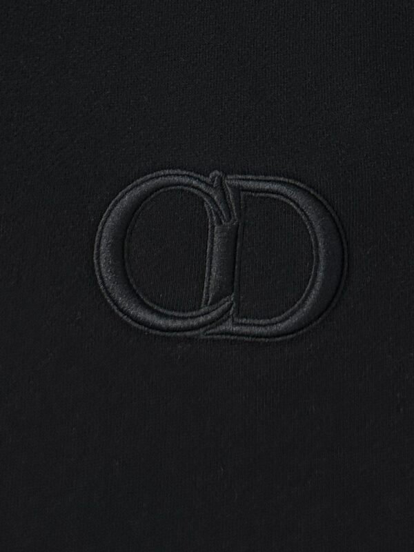 CD Embroidered Logo Pullover Hoodie - Black