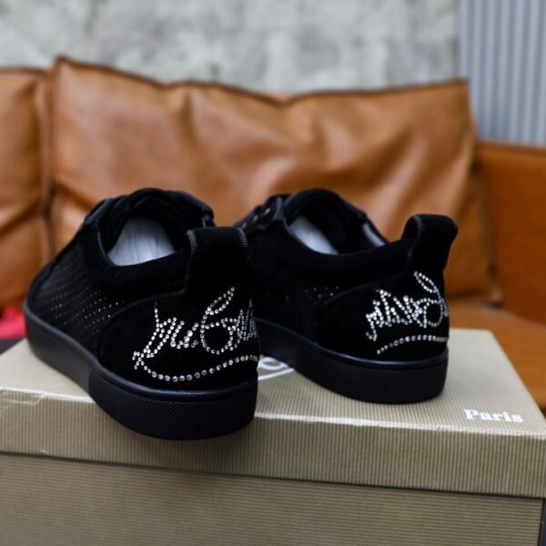 CLB Low-Top Trainers with Micro Stud Detail - Black