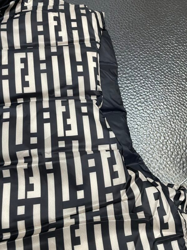 FND Monogram Padded Gilet - Black/Ivory