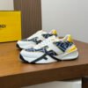 FND Chunky Trainers with Yellow Accents -  Navy/White