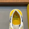 FND Chunky Trainers with Yellow Accents -  Navy/White
