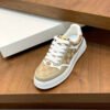 5a7e67c4 GCCI Low-Top Monogram Trainers with Contrast Panels - Beige
