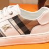 5ac9bd19 BRBY Low-Top Trainers with Check Side Panels - White