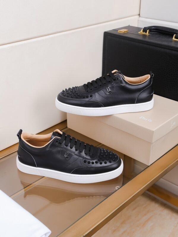 CLB Low-Top Trainers with Studded Toe Detail - Black