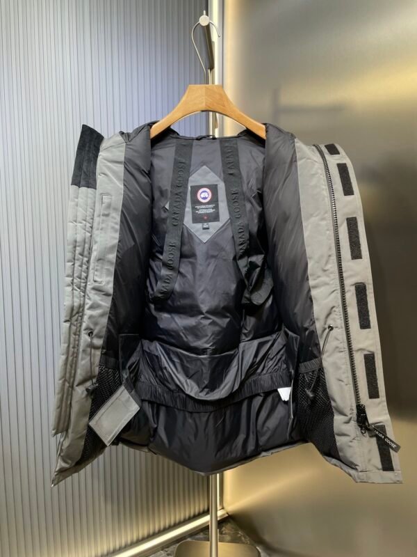 CG Utility Parka Coat with Fur-Trim Hood - Grey