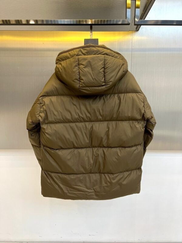 5d7b95bf FND Hooded Padded Puffer Jacket - Brown