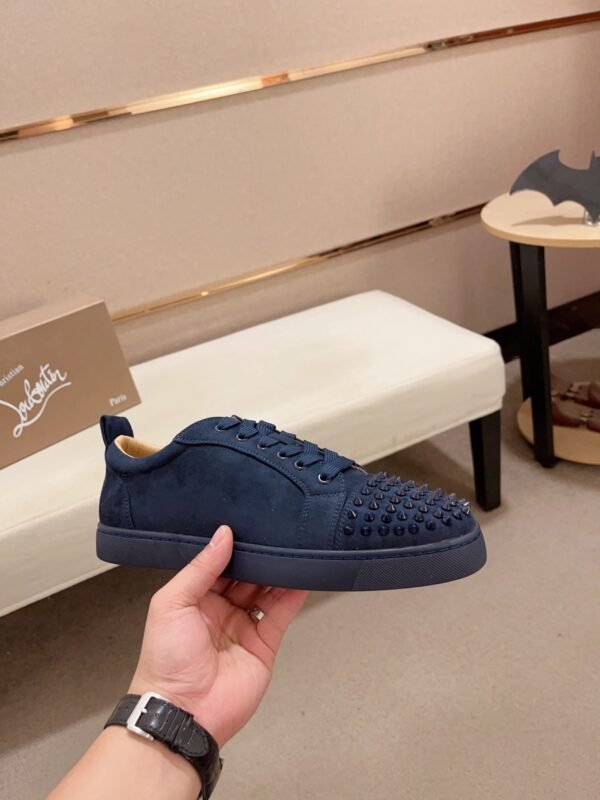 CLB Low-Top Trainers with Studded Toe Detail - Navy Blue