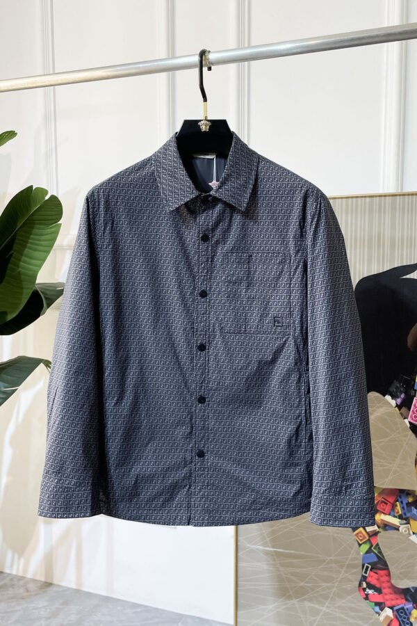 FND All-Over Monogram Front Fastening Jacket