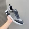 6 HRMS Leather & Suede Trainers – Grey with Black Accents