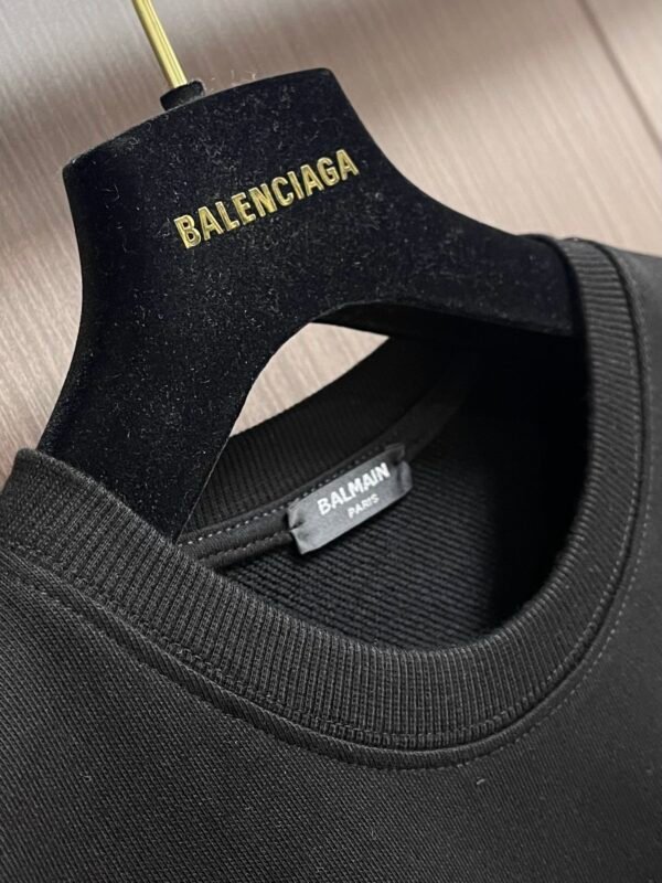 BLMN Logo-Print Crewneck Cotton Jumper - Black