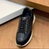 HRMS Low-Top Leather & Suede Overlays Trail Trainers - Black 