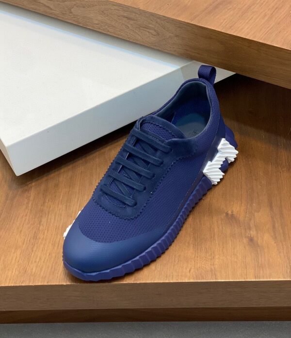 HRMS Mesh Low-Top Trainers – Blue with White Detail