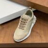 HRMS Suede & Leather Low-Top Trainers – Sand Beige