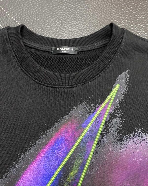 BLMN Logo Multicolor Graphic Design Crewneck Jumper