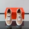 6 HRMS Day Suede Trainers with Functional Kelly Buckle - Beige