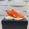 AMR Mesh & Leather Bone Runner Trainers – Orange
