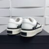 AMR Low-Top Leather Skel Trainers – White & Black Accents