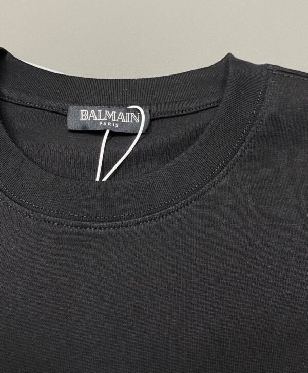 BLMN Paris Rhinestone Details Logo-Print T-Shirt