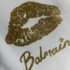 BLMN Gold Logo Kiss Print T-Shirt - White