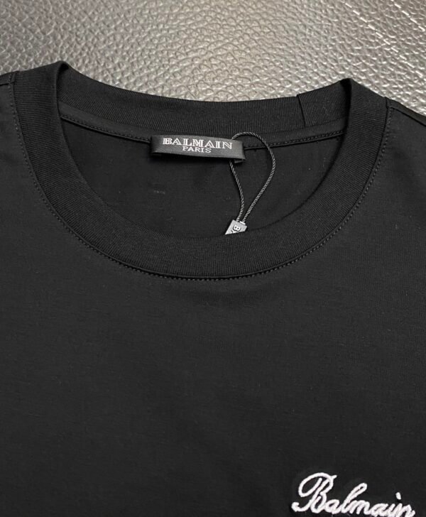 BLMN Paris Embroidered Script Logo T-Shirt