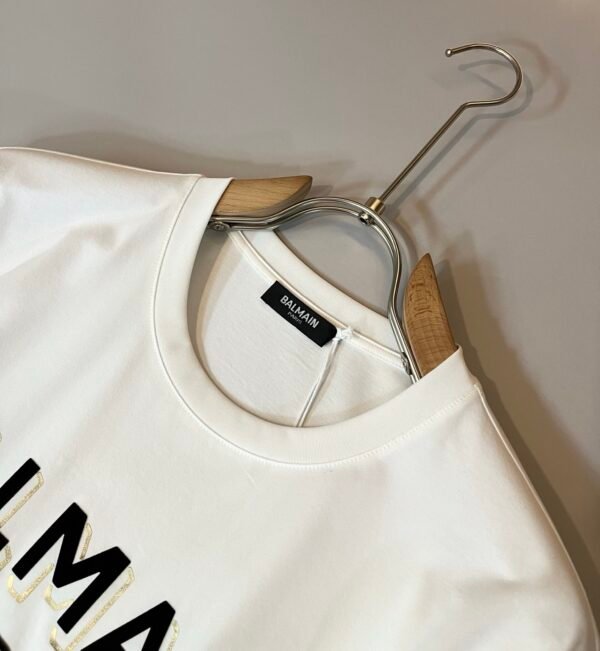 BLMN Paris Contrasted Logo Crewneck T-Shirt