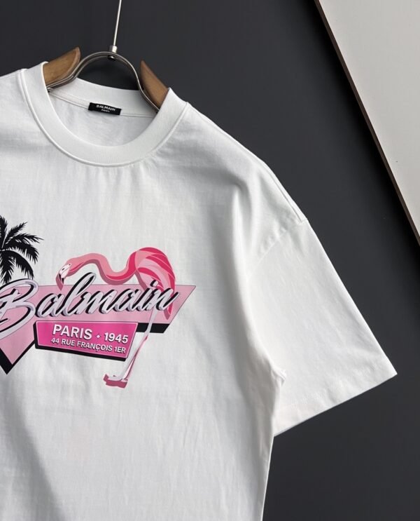 6 BLMN Paris 1945 Pink Flamingo Graphic T-Shirt