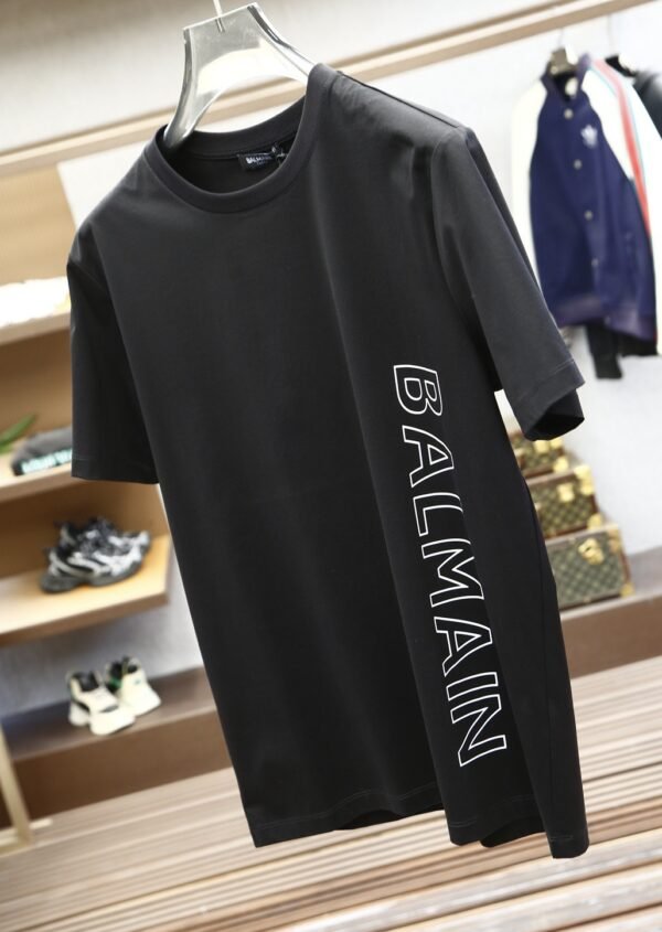 6 BLMN Side Logo Cotton T-Shirt - Black