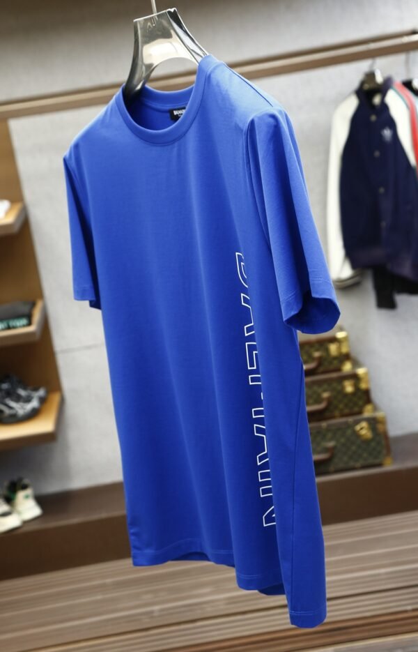 6 BLMN Side Logo Cotton T-Shirt – Blue