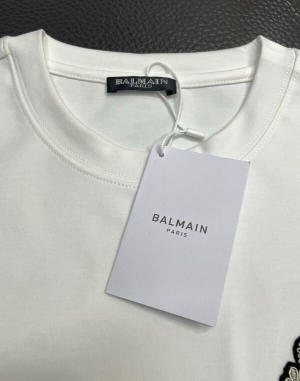 BLMN London Silver Bullion Crest Badge Logo T-Shirt