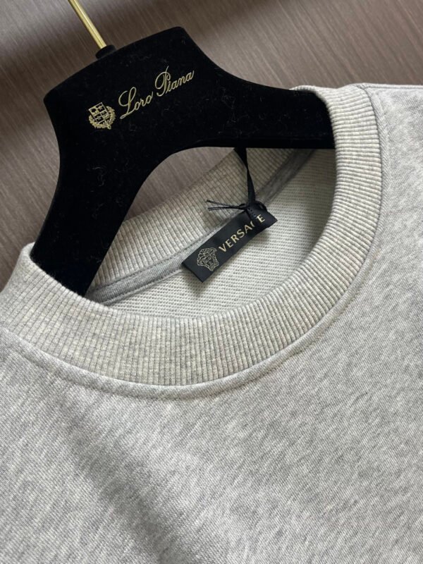 VRSC Sundial Medusa Embroidered Logo Jumper – Light Grey