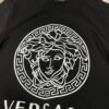 VRSC White Medusa Head Motif Cotton Crewneck Jumper – Black