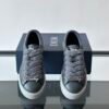 6 DXR CD Spin Grained Calfskin & Oblique Canvas Trainers – Anthracite Grey