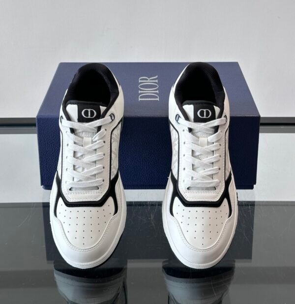 6 DXR CD Oblique Uptown Low-Top Sneaker – White & Black