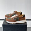 PRDA Trainers with Olive Geometric Panel Details