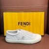 61dcafd4 FND Low-Top Trainers with Fuzzy Laces - White
