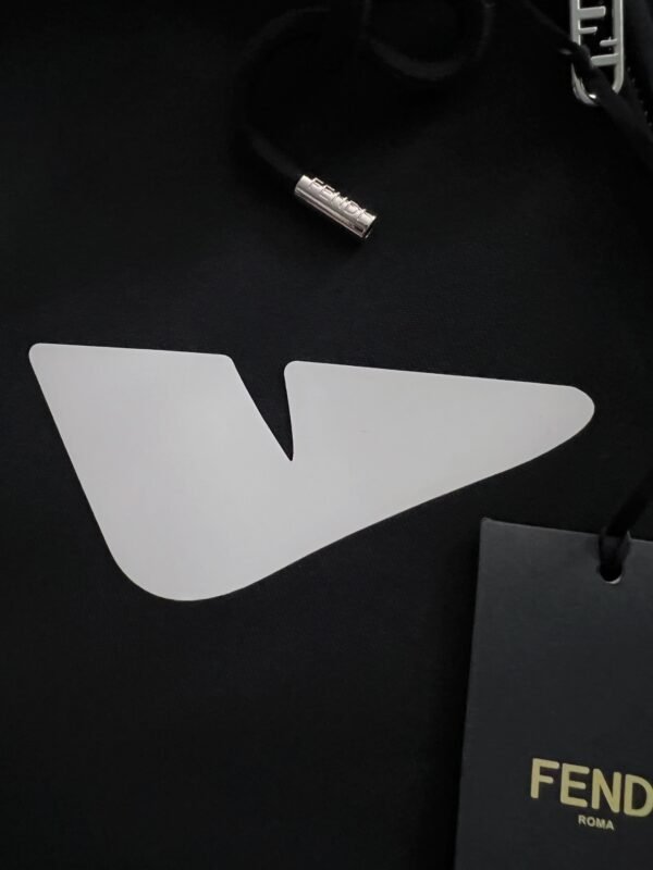 FND Zip-Up Hooded Jacket with Eye Graphic Details