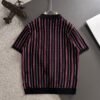CG Stripped Polo Shirt - Burgundy